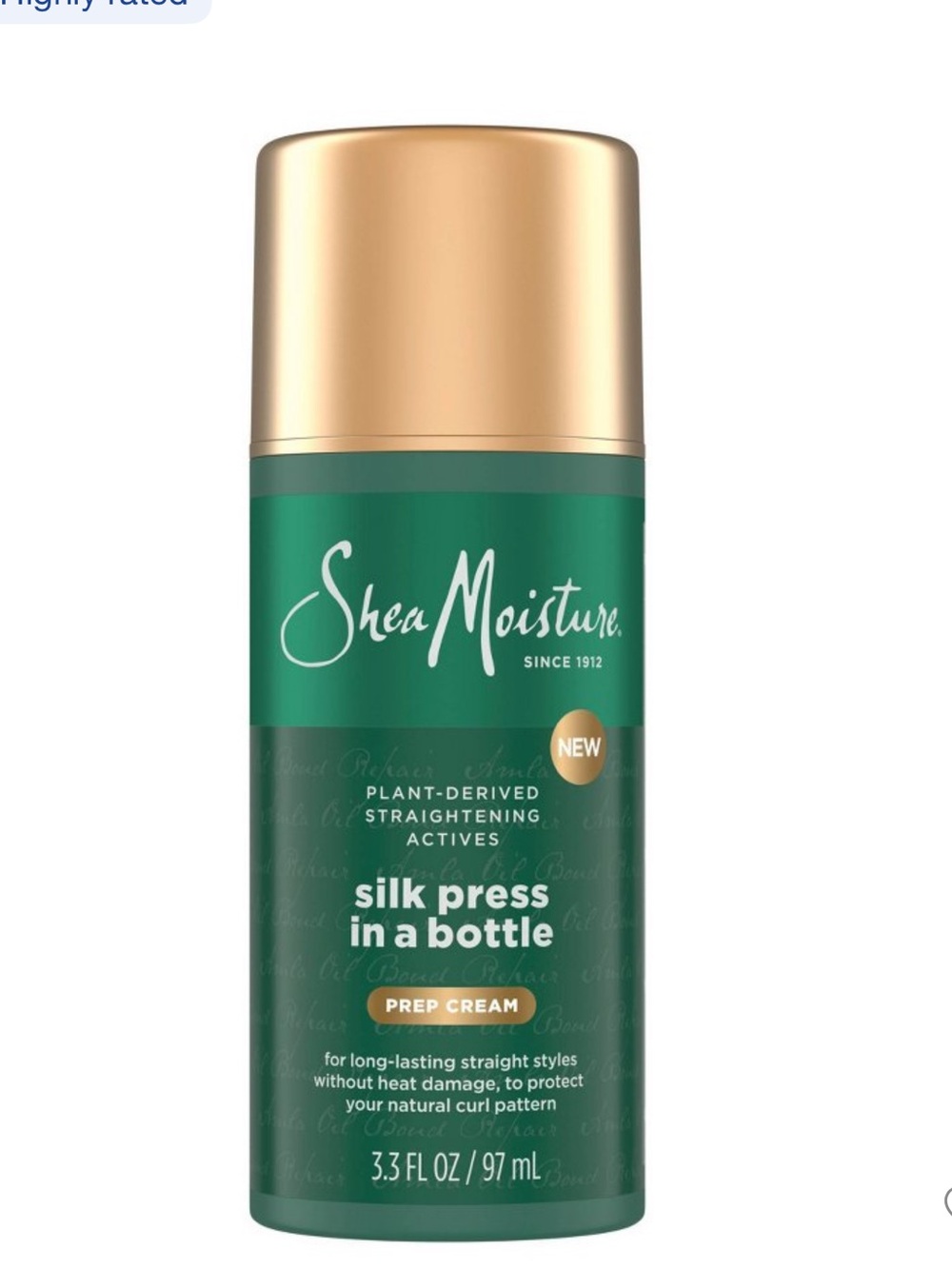 SheaMoisture Silk Press In a Bottle - Prep Cream - 3.3 fl oz new